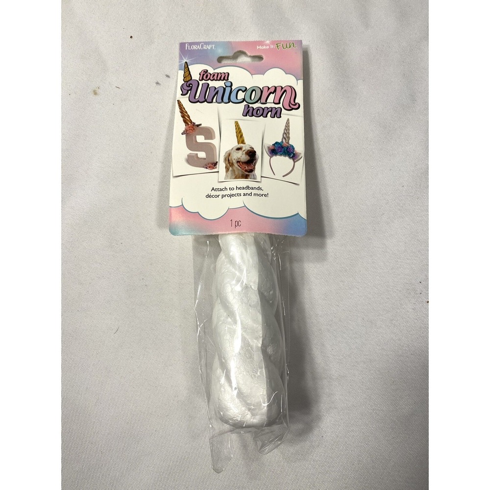 1‎ flora craft foam unicorn horn color white kids girls